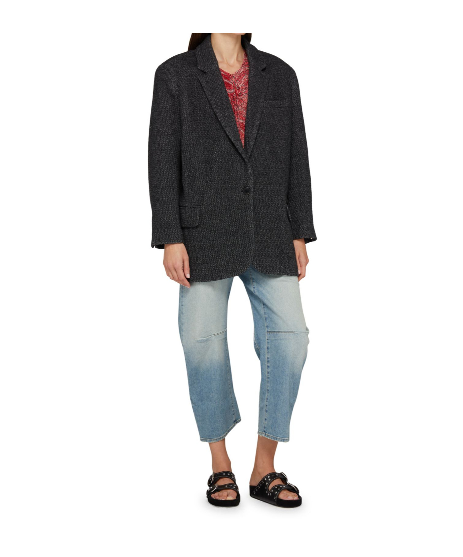 Isabel Marant Étoile Cikaito Jacket In Anthracite Color