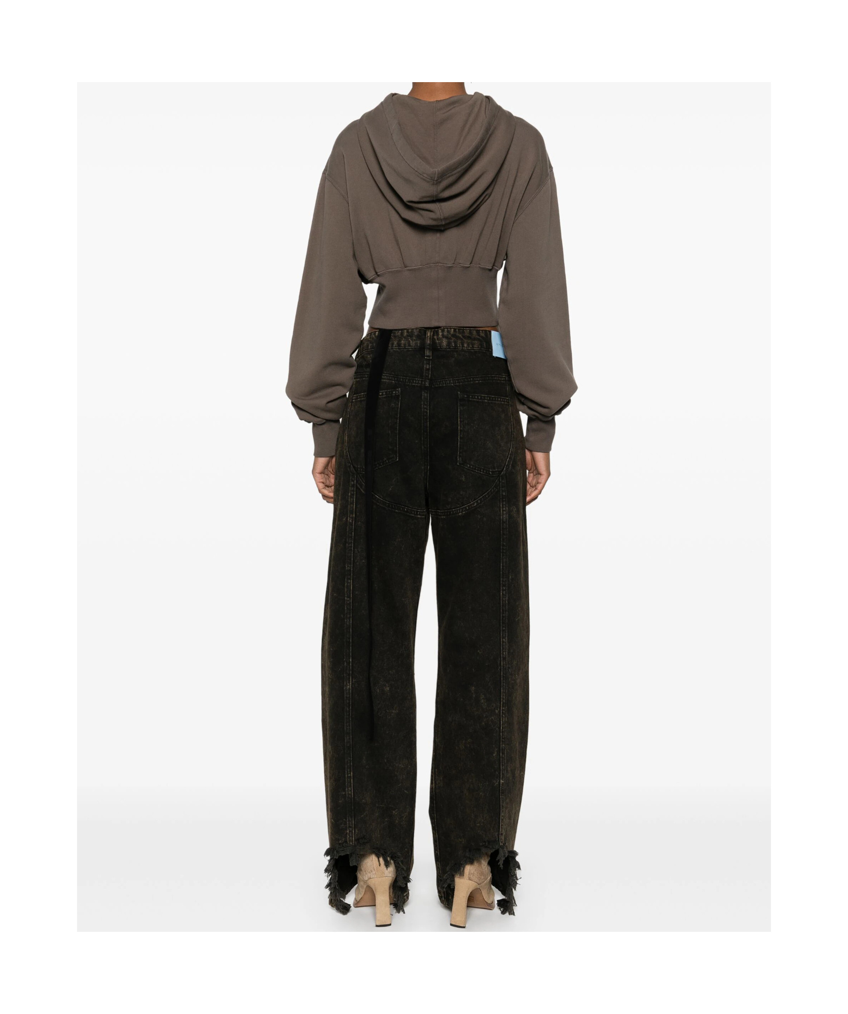Rick Owens Drkshdw Tatlin Hoodie In Green