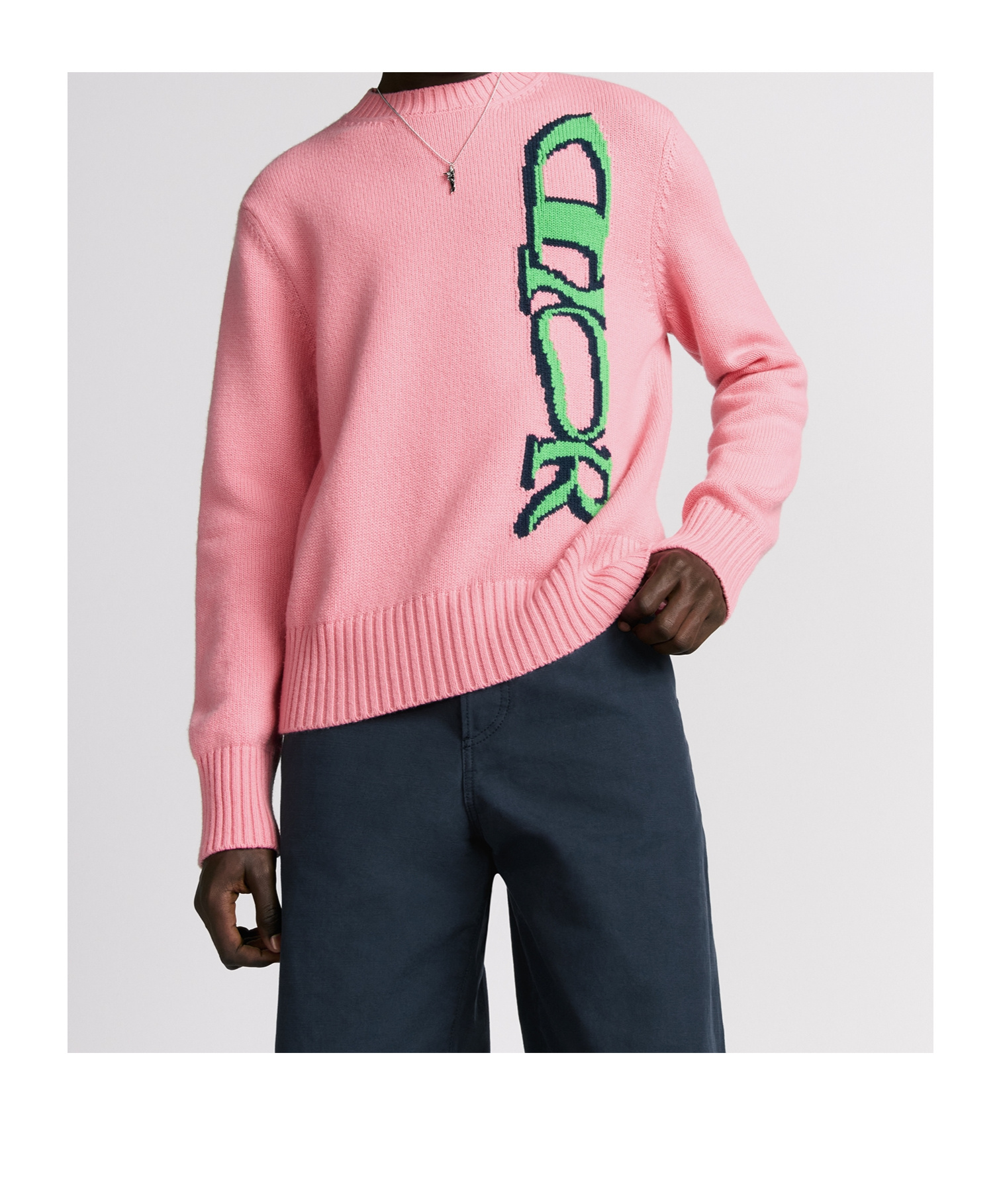 Dior Logo Sweater In Pink