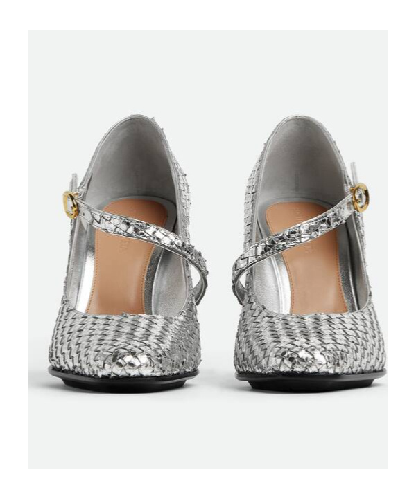 Shop Bottega Veneta Step Pump In Gray