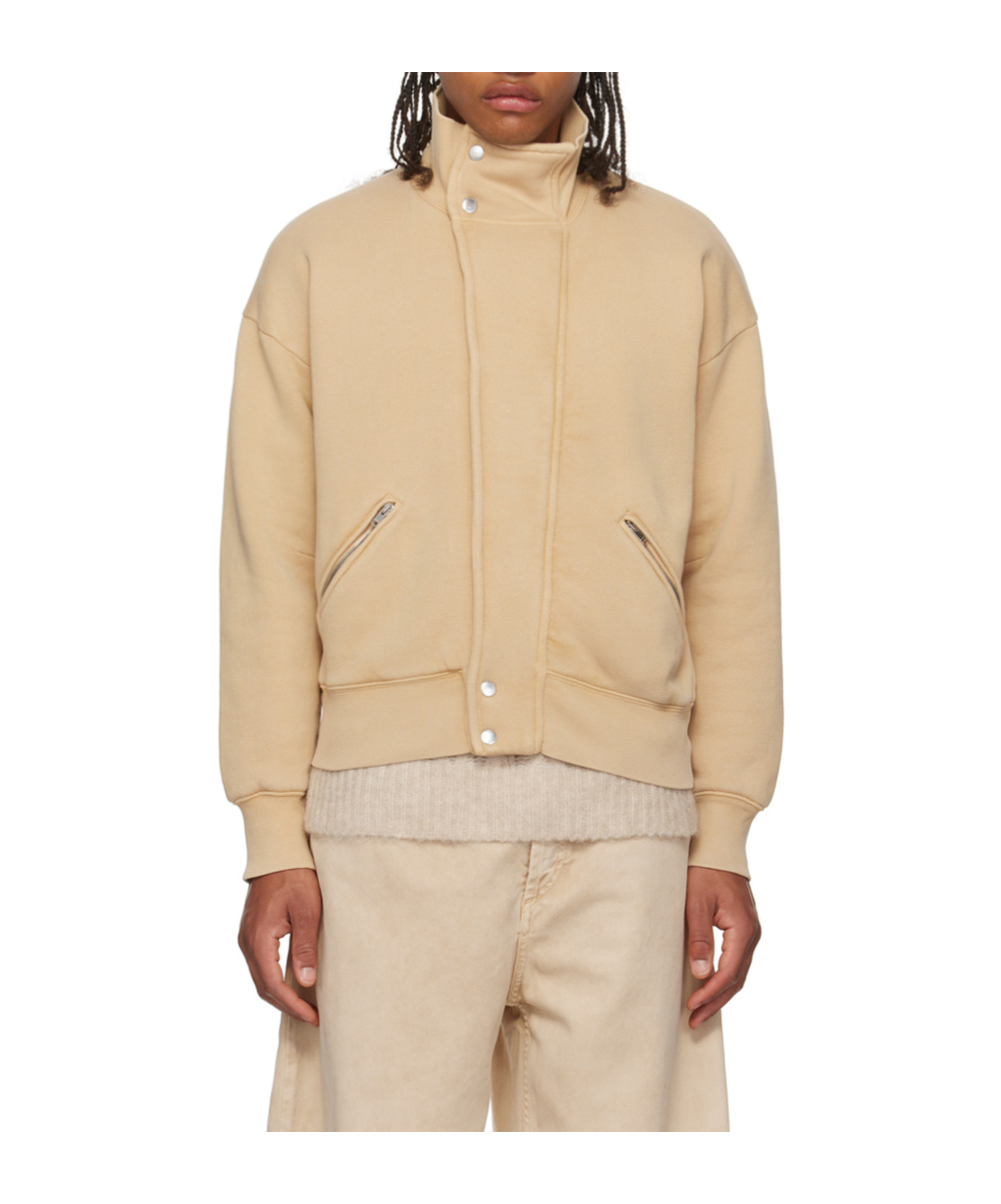 Isabel Marant Watson Shoulder Drop Casual Jacket In Nude