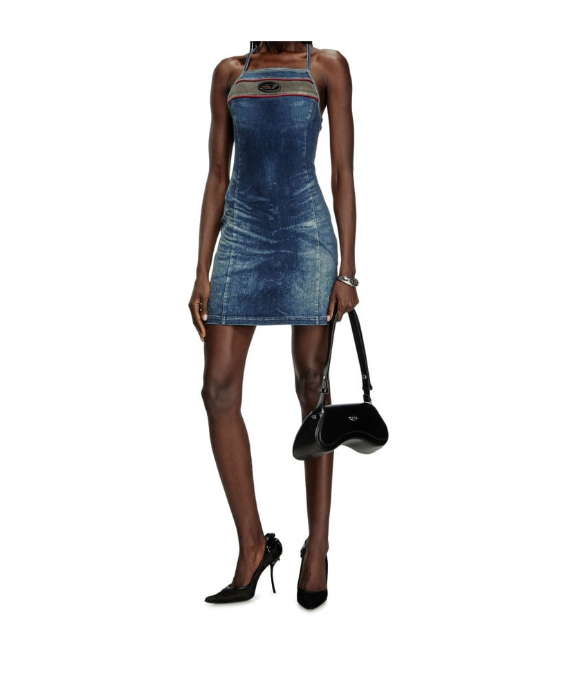 Diesel Blue De-pilu-dress-s Minidress In Blue