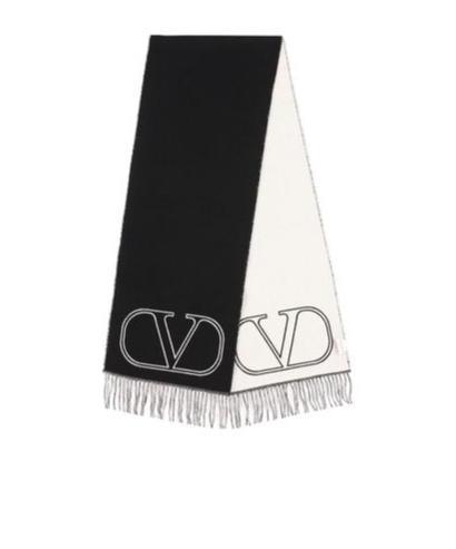 Valentino Yoni Scarf In Black