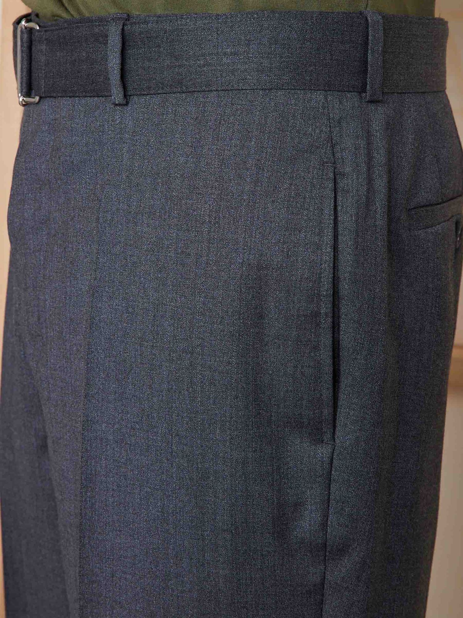 OFFICINE GENERALE OFFICINE GÉNÉRALE HOCHE WOOL DRESS TROUSERS