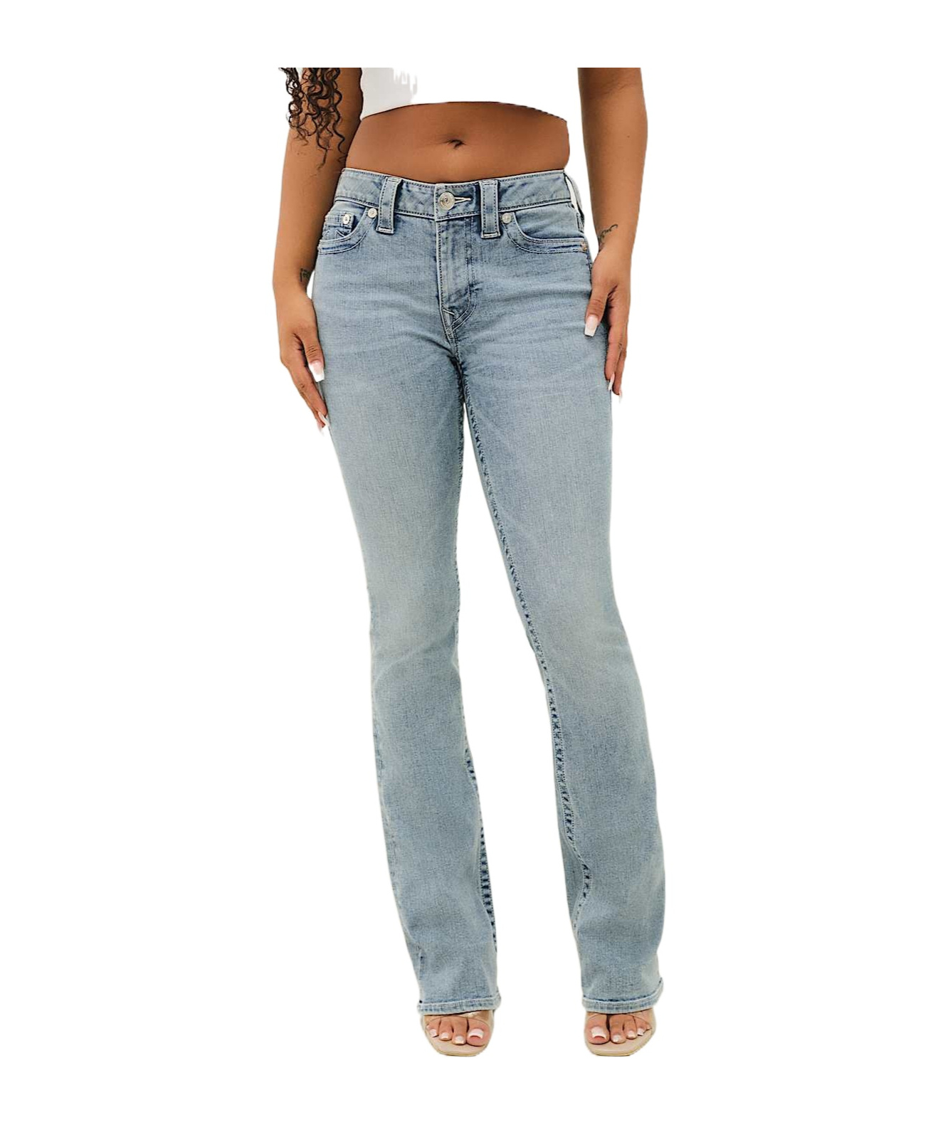 True Religion Becca Mid Rise Bootcut Jean In Blue