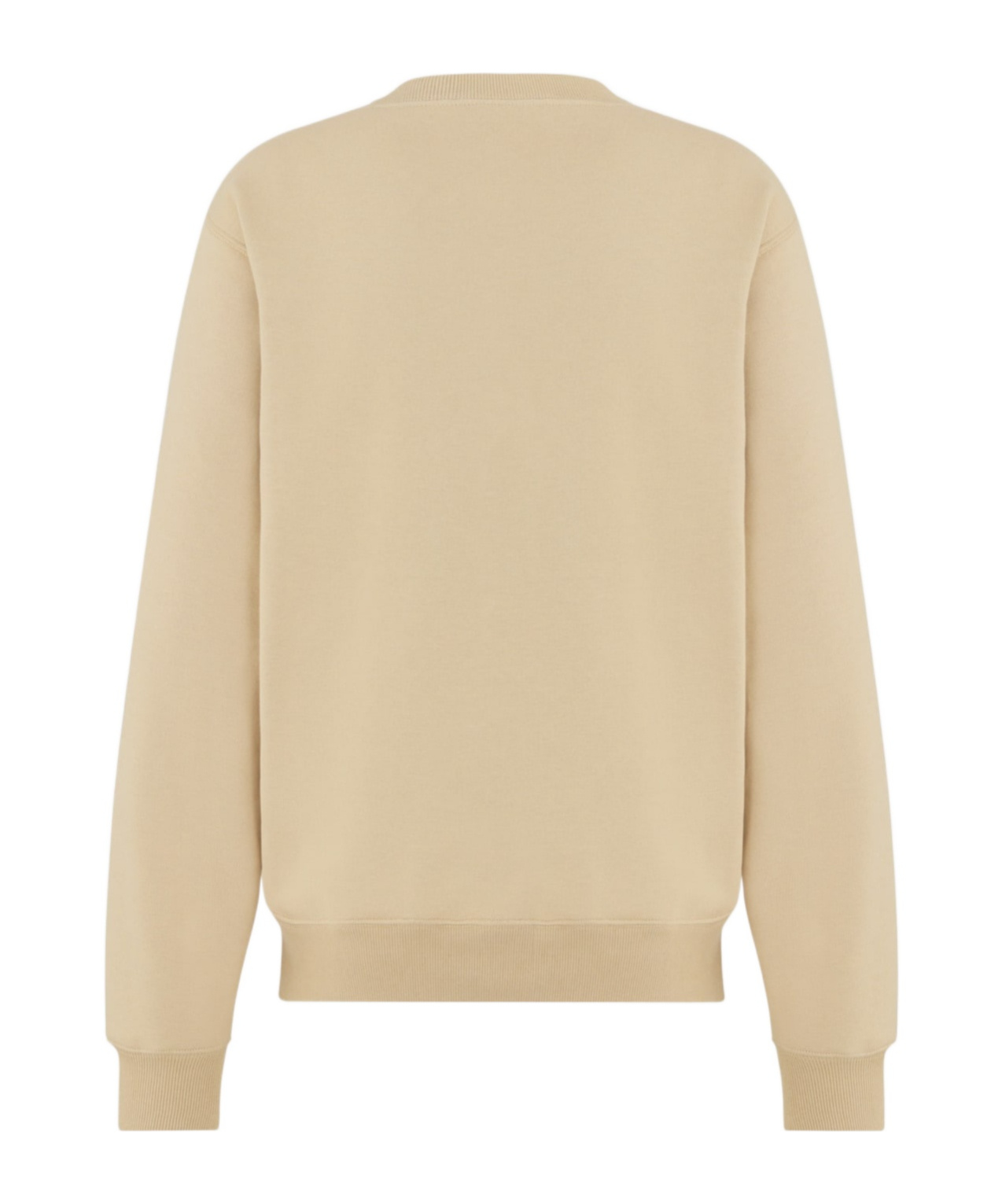 Dior Homme Logo Patch Round-neck Sweater In Nude