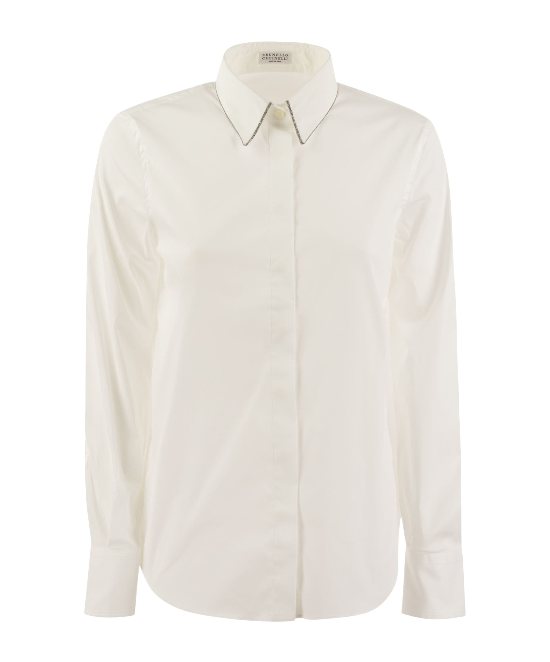 Brunello Cucinelli "shirt With Shiny In White