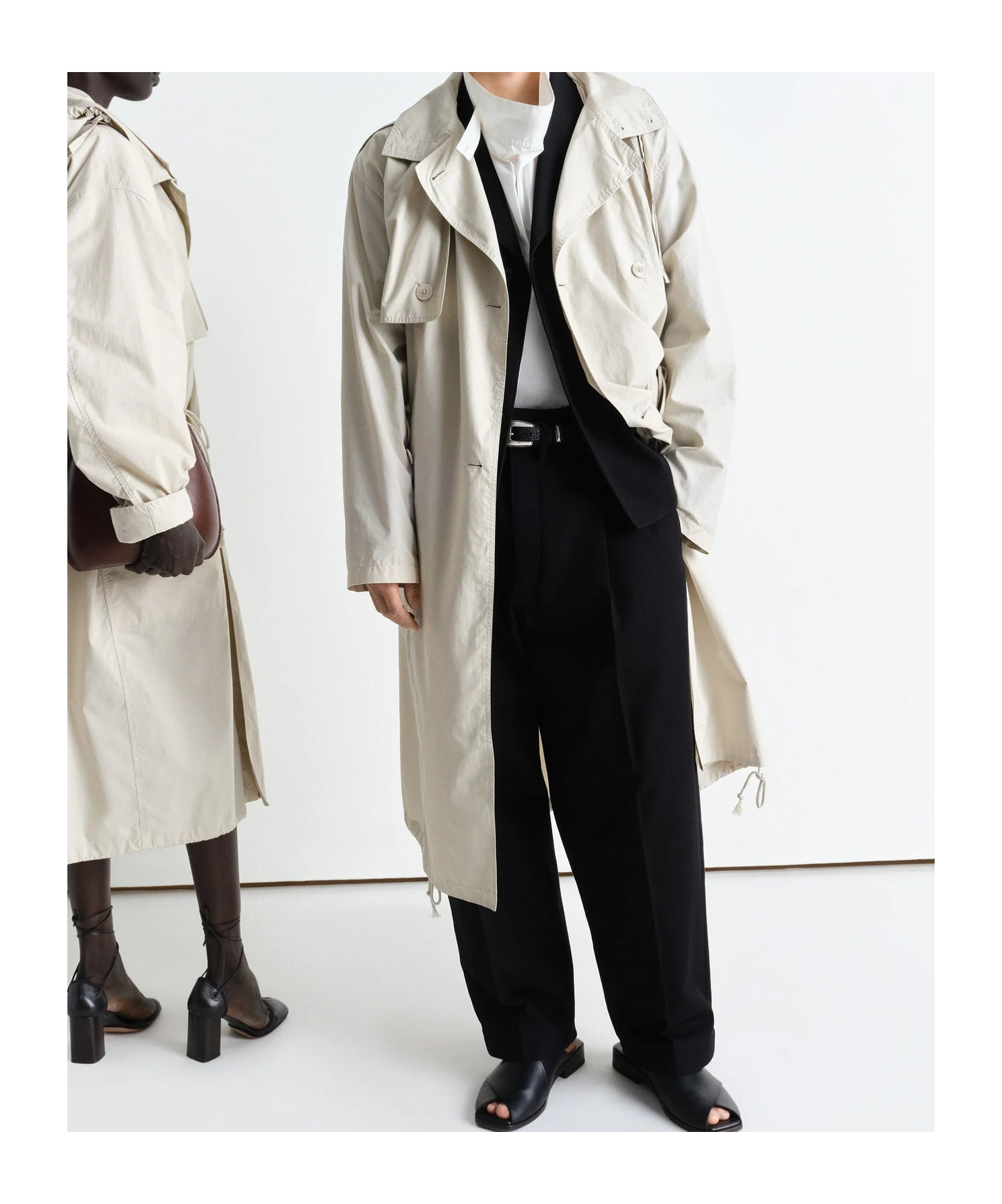 LEMAIRE LEMAIRE LIGHT HOODED TRENCH COAT