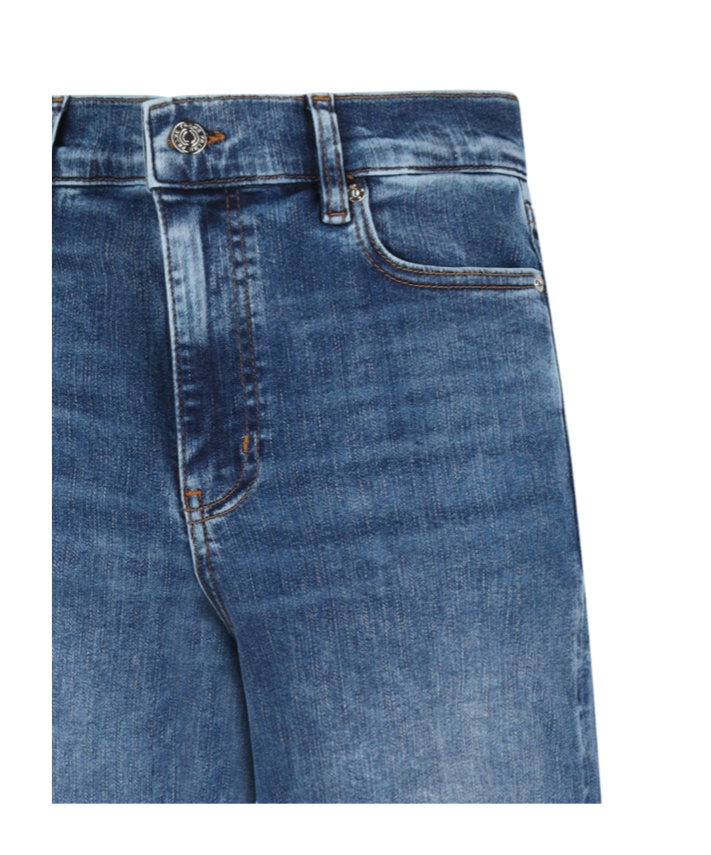 Frame Jeans With Belt Loops In Blue