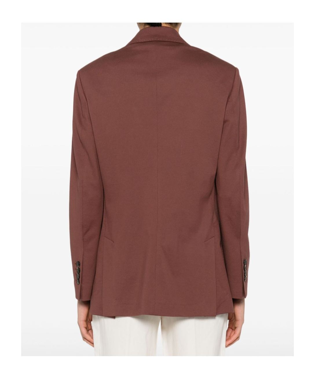 Circolo 1901 Blazer Doppiopetto In Misto Cotone Marrone In Brown