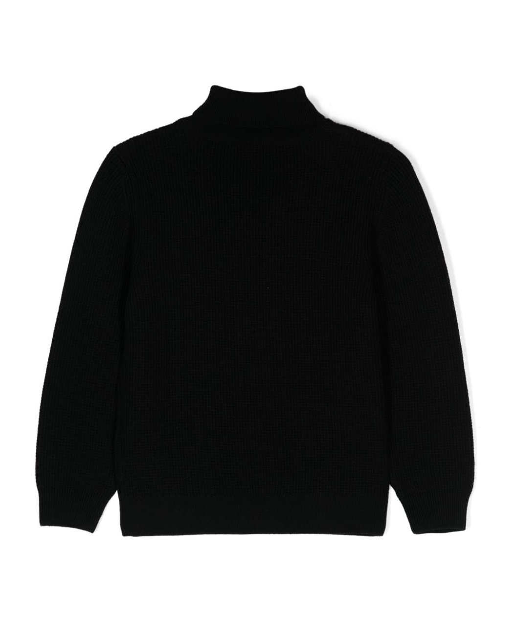 Balmain Logo-tag Wool Jumper In Black