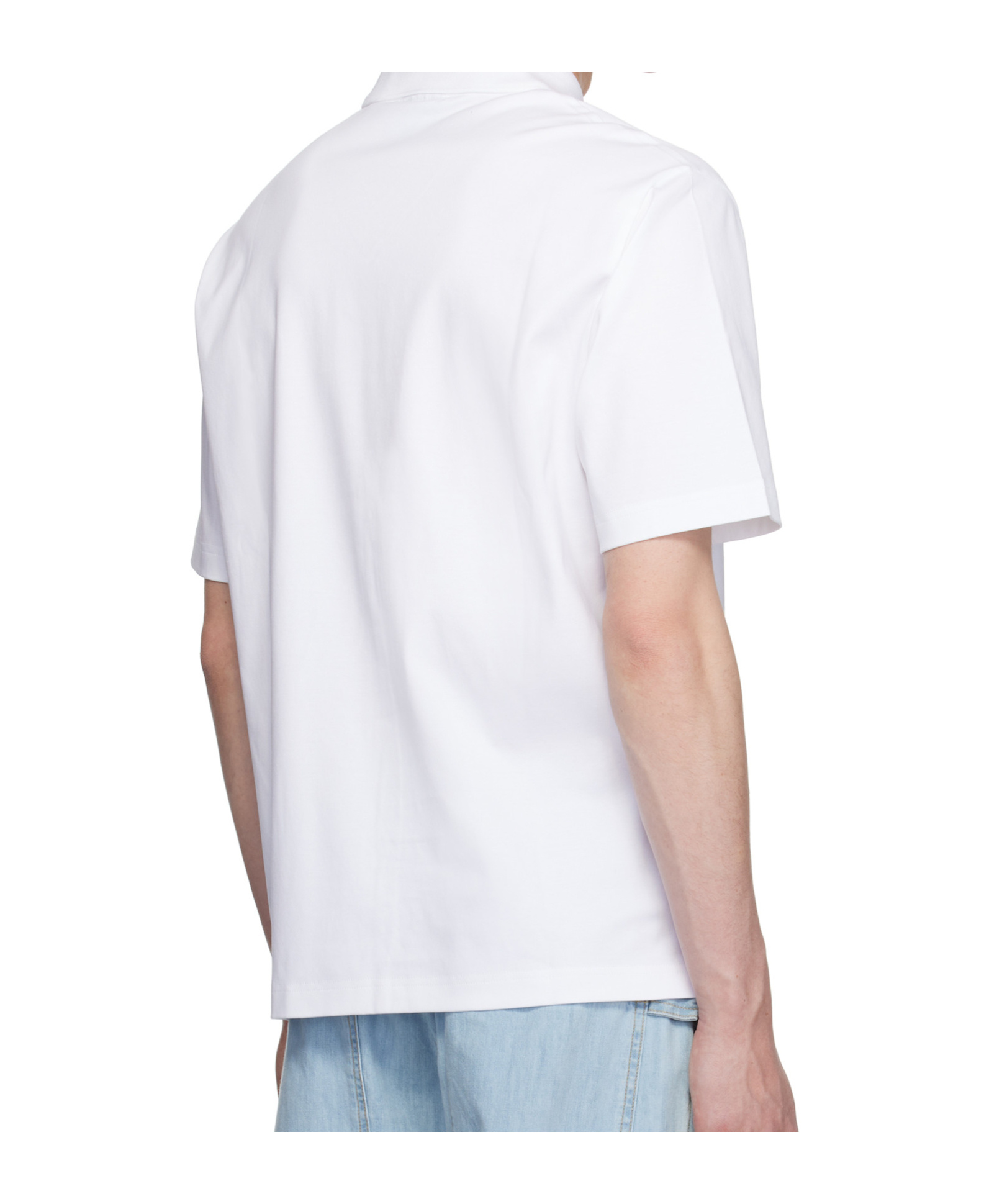 Mackage Short-sleeved Polo Shirt In White