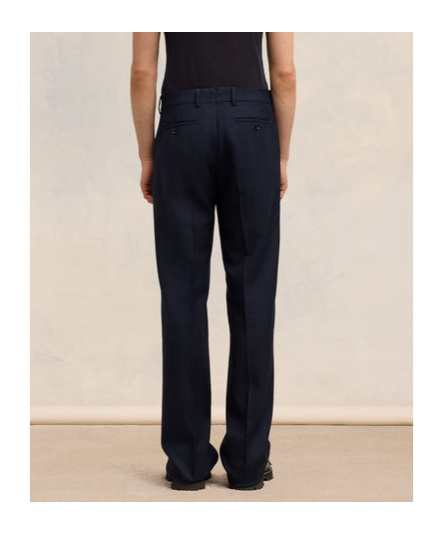 Ami Alexandre Mattiussi Ami Paris Pleated Tailored Trousers In Black