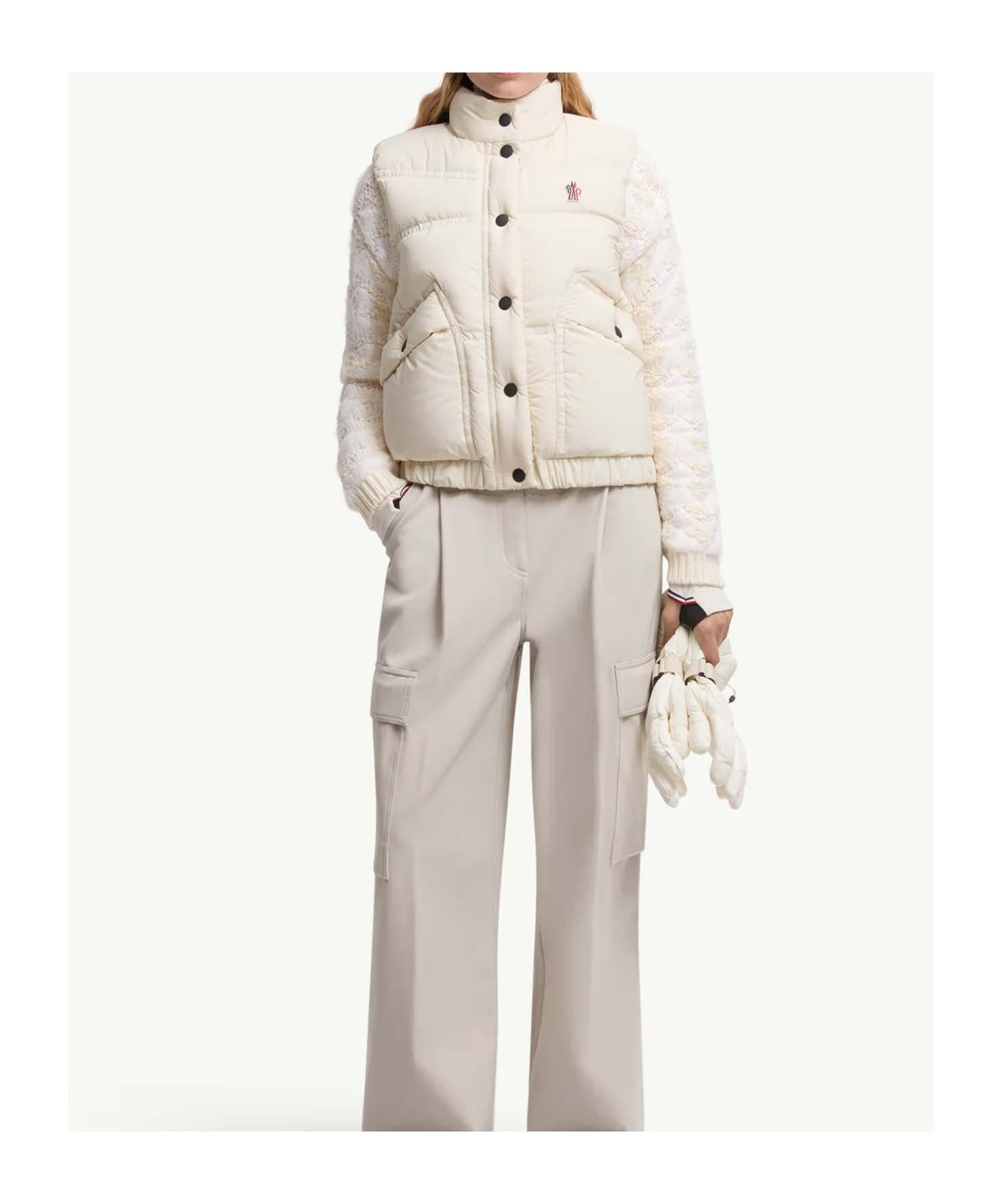Moncler Baise Down Vest In White