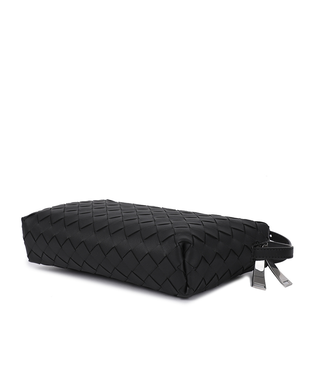 Bottega Veneta Woven Shoulder Bag In Black