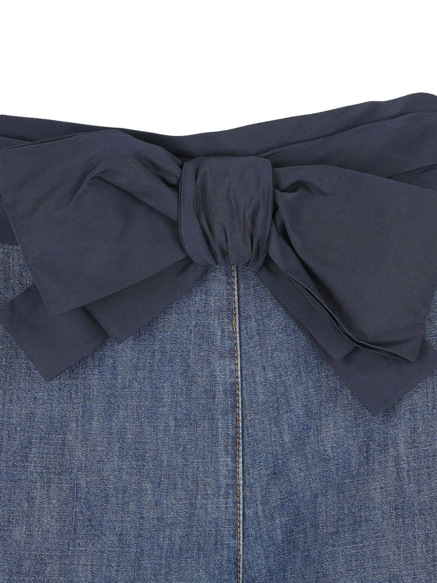 Valentino Straight-leg Wide-leg Pants In Blue