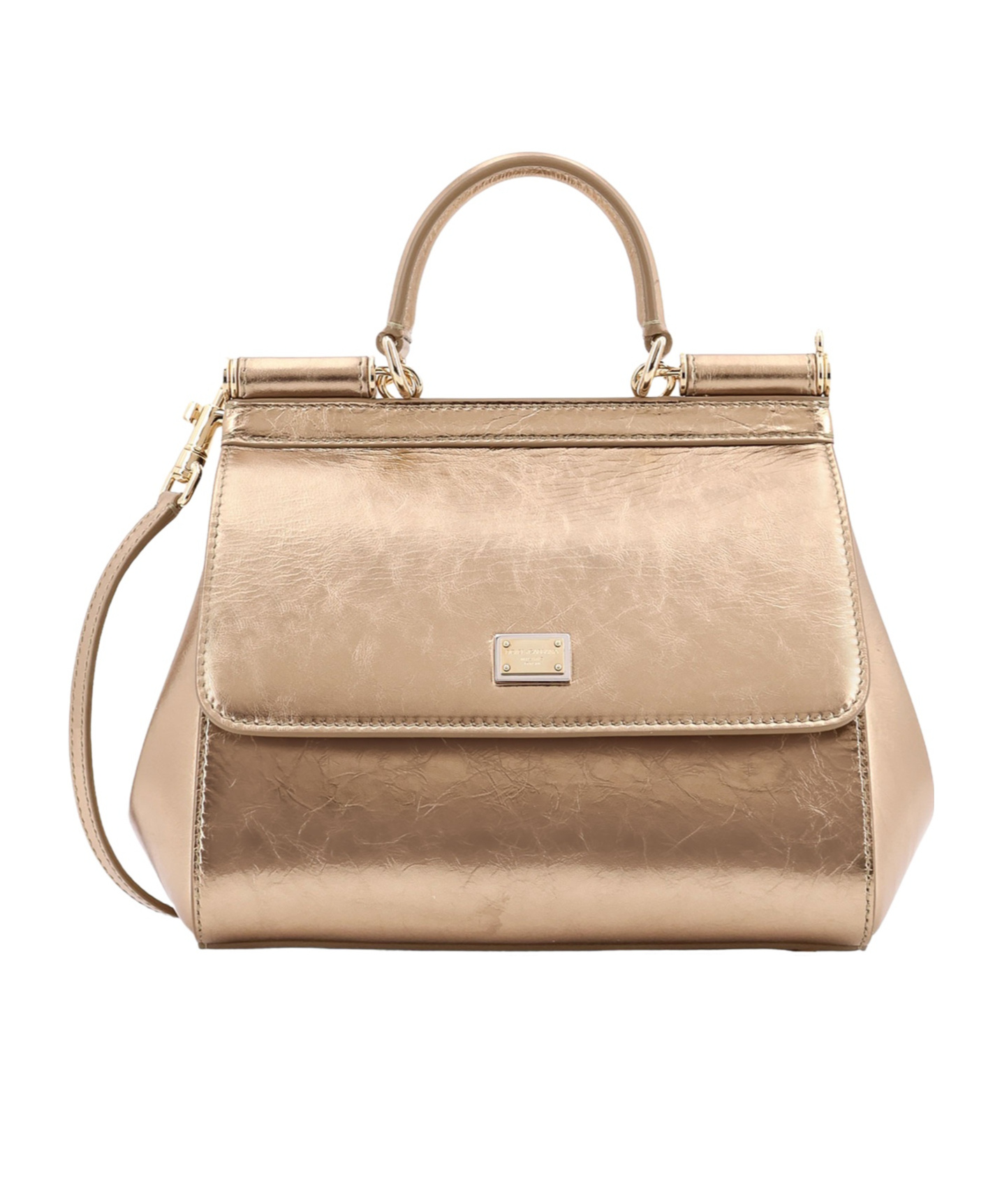 DOLCE & GABBANA DOLCE  GABBANA SICILY LOGO PLAQUE HANDBAG