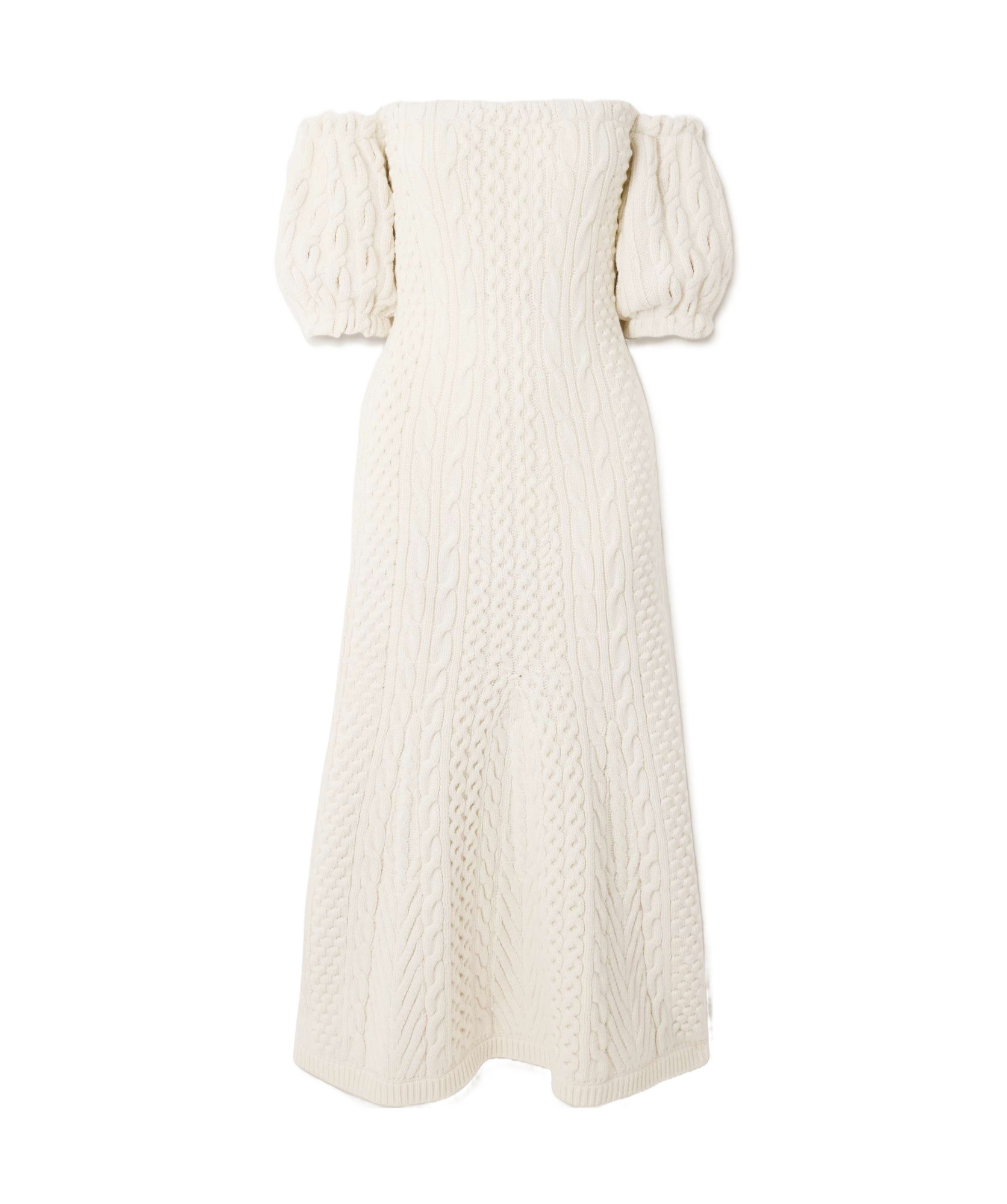 Gabriela Hearst Alastor Knit Maxi Dress In Ivory Wool Cashmere In White