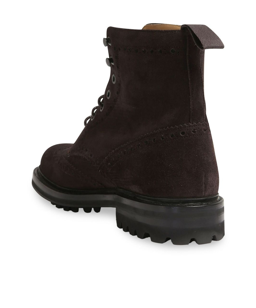 Church's Suede Ankle Boots Featuring Brogue Accents In Black