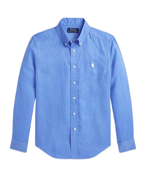 Polo Ralph Lauren Long-sleeved Shirt In Blue
