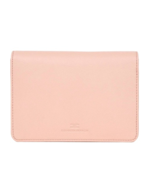 Elisabetta Franchi Small Logo Shoulder Bag In Nude