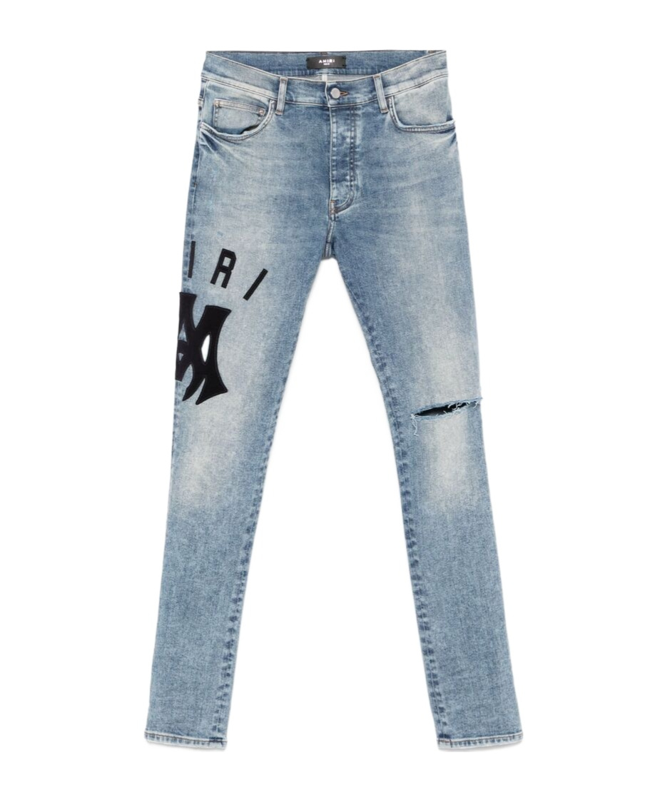 Amiri Belt-loop Jeans In Gray