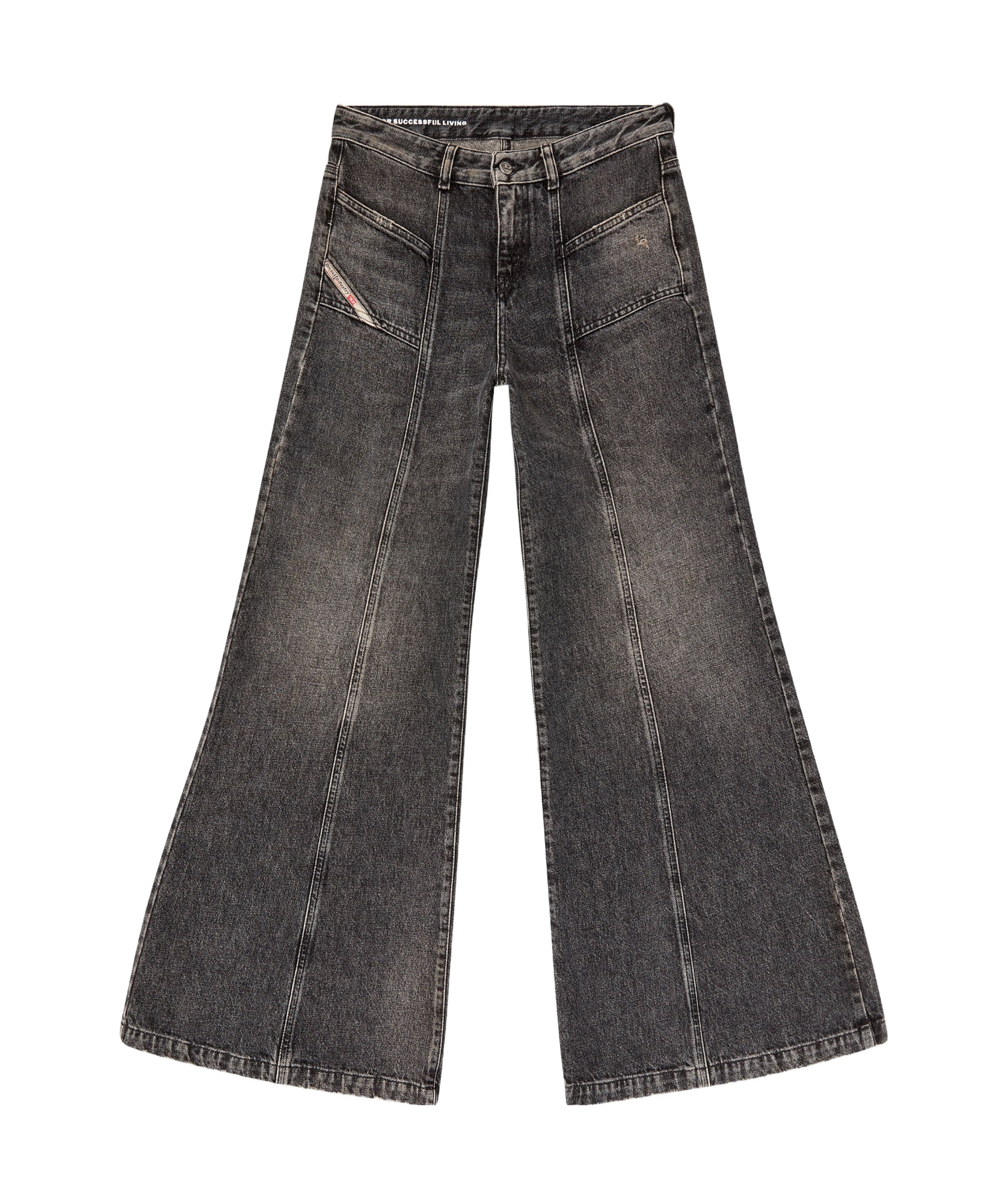 Diesel Flare Jeans D-akii 007z2 In Black