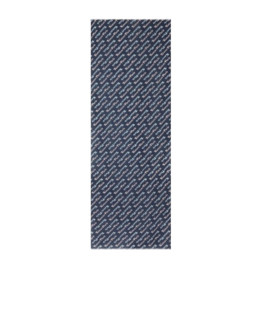 Kenzo Pattern Scarf In Blue