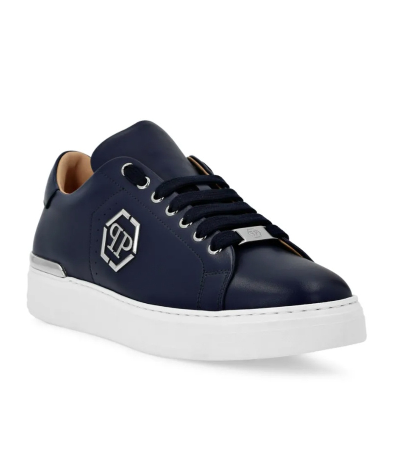 Philipp Plein Round Toe Low Top Casual Shoes In Black
