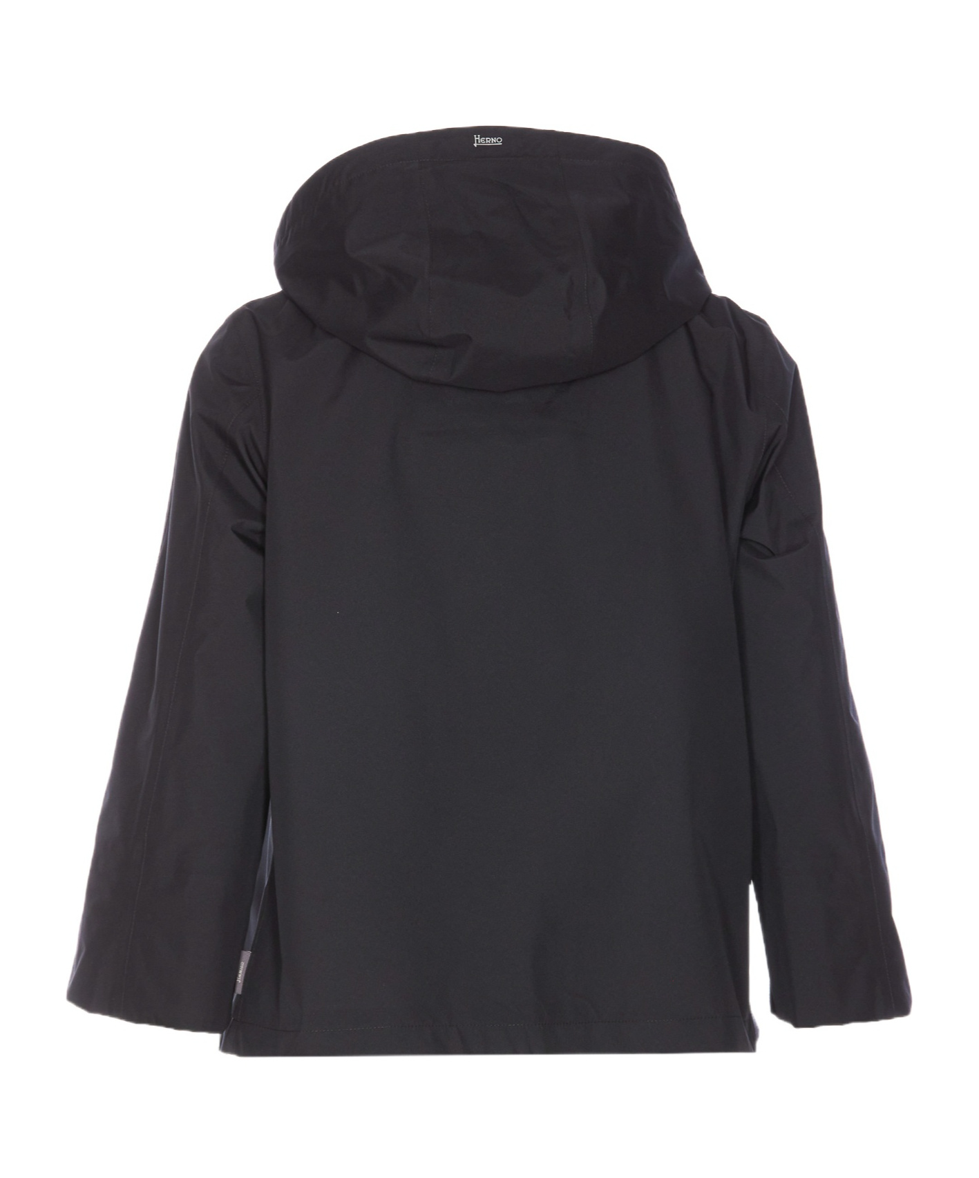 Herno Goretex New Paclite Zipper Cape In Black