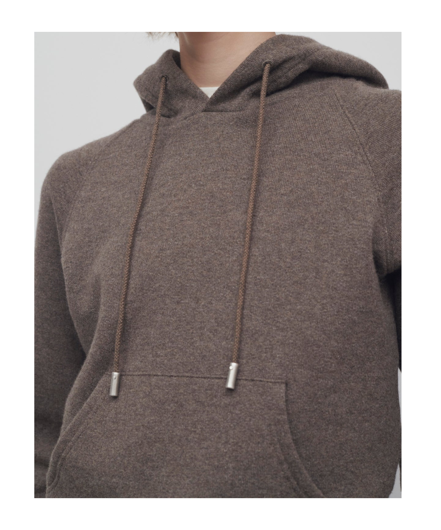 The Row Timia Sweatshirt In Cotton And Cashmere In Brown
