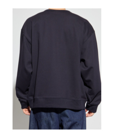 Dries Van Noten Long Sleeve Sweatshirt In Brown