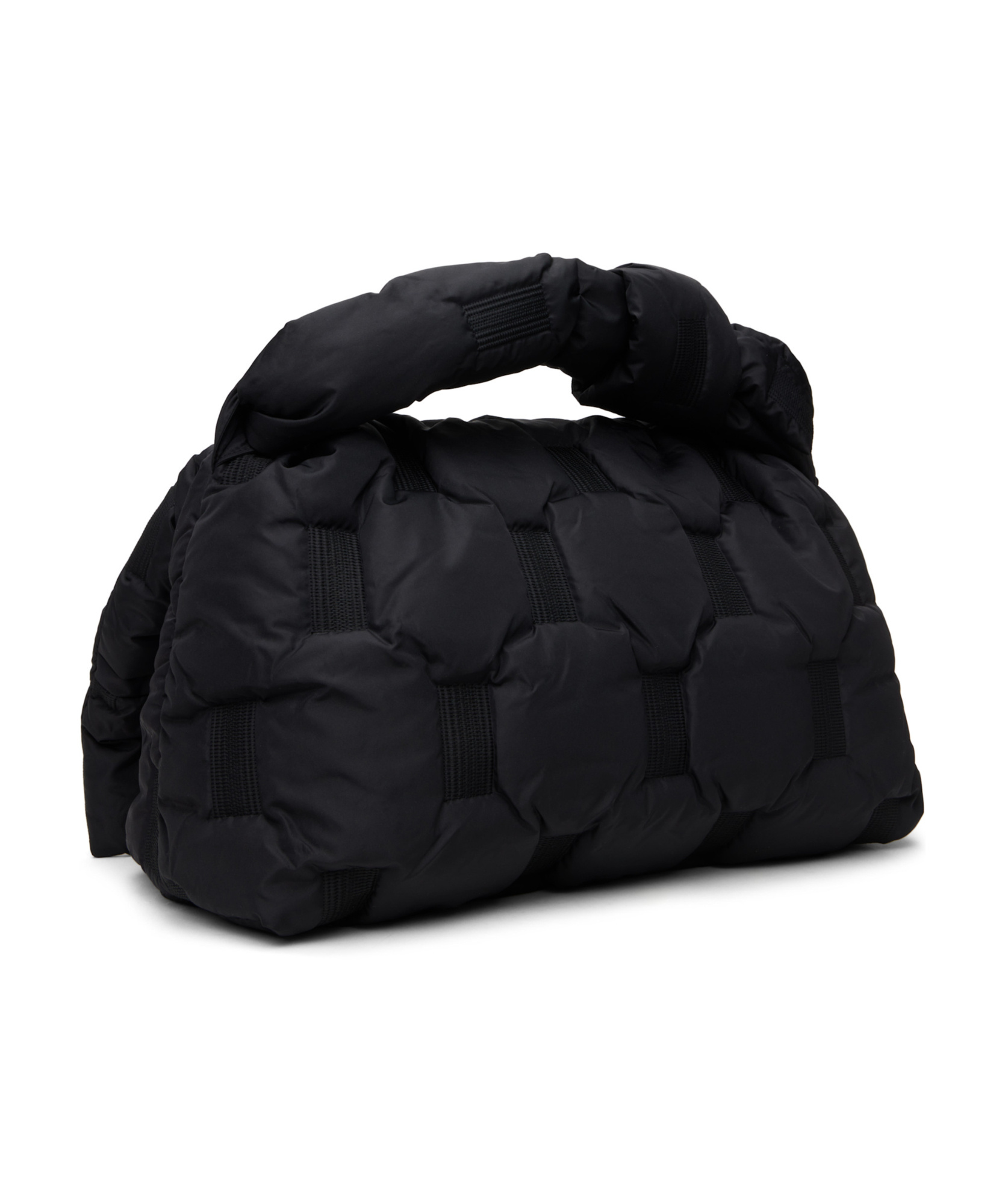 Issey Miyake Black Square Cushion Bag In Black