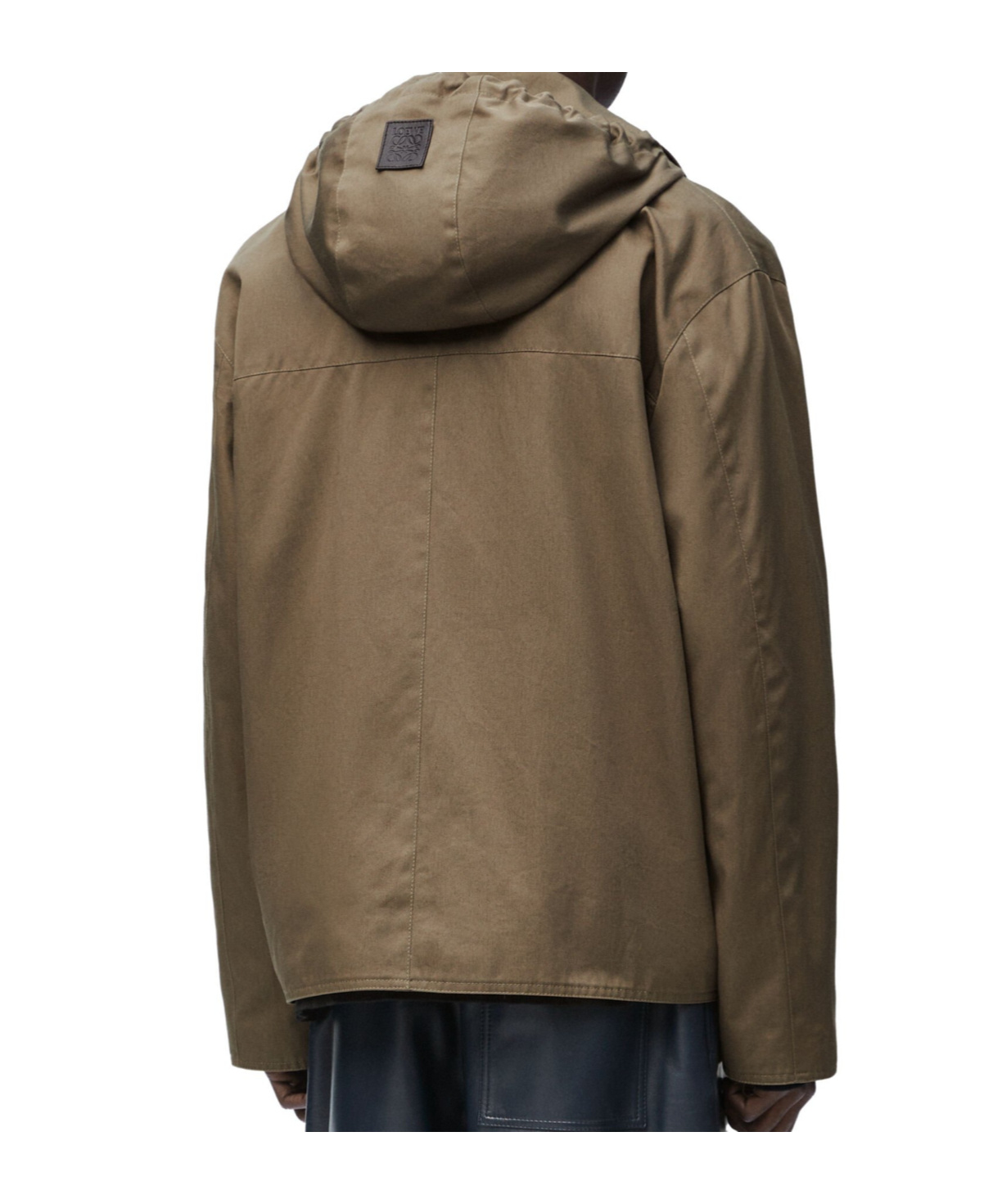 Loewe Hooded Jacket In Brown