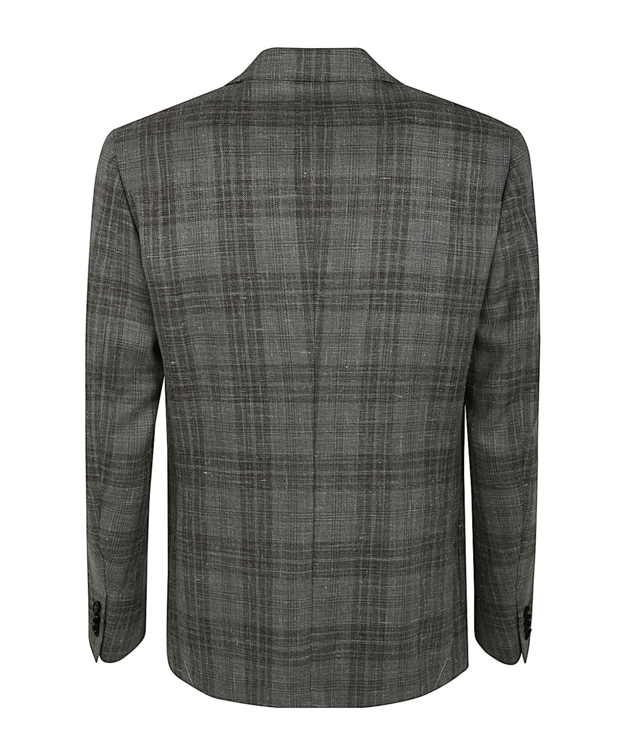 Zegna Wool And Silk Blend Jacket In Black