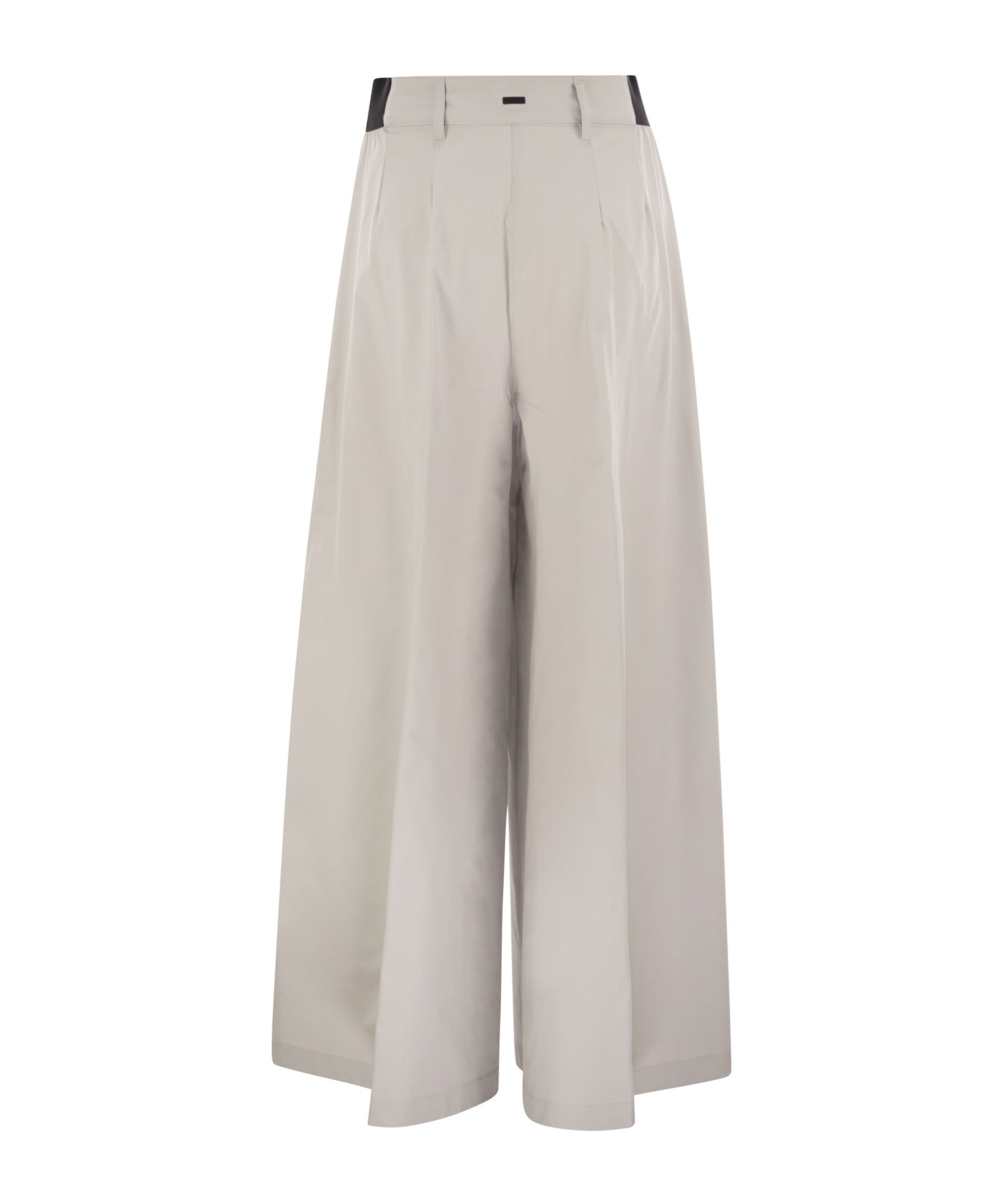 Herno Women Nylon Skirt Trousers In Gray