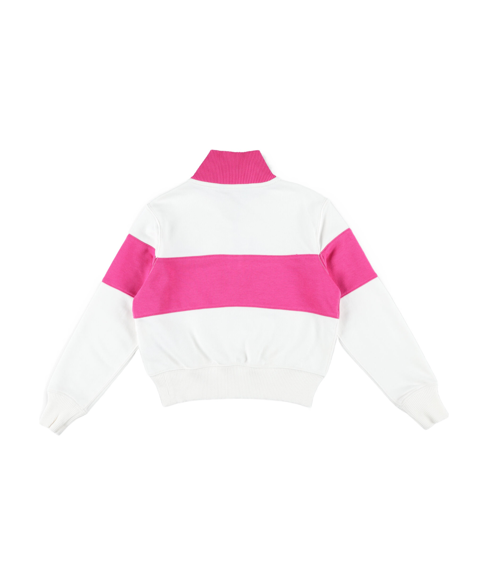 Polo Ralph Lauren Logo French Terry Quarter-zip Pullover In White