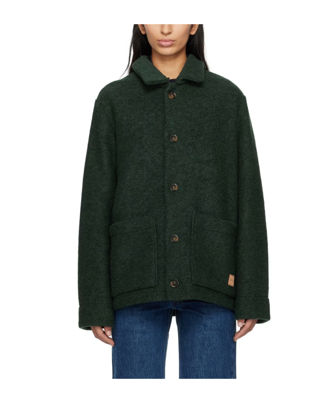 Apc Casual Jacket With Buttons On Front In Black