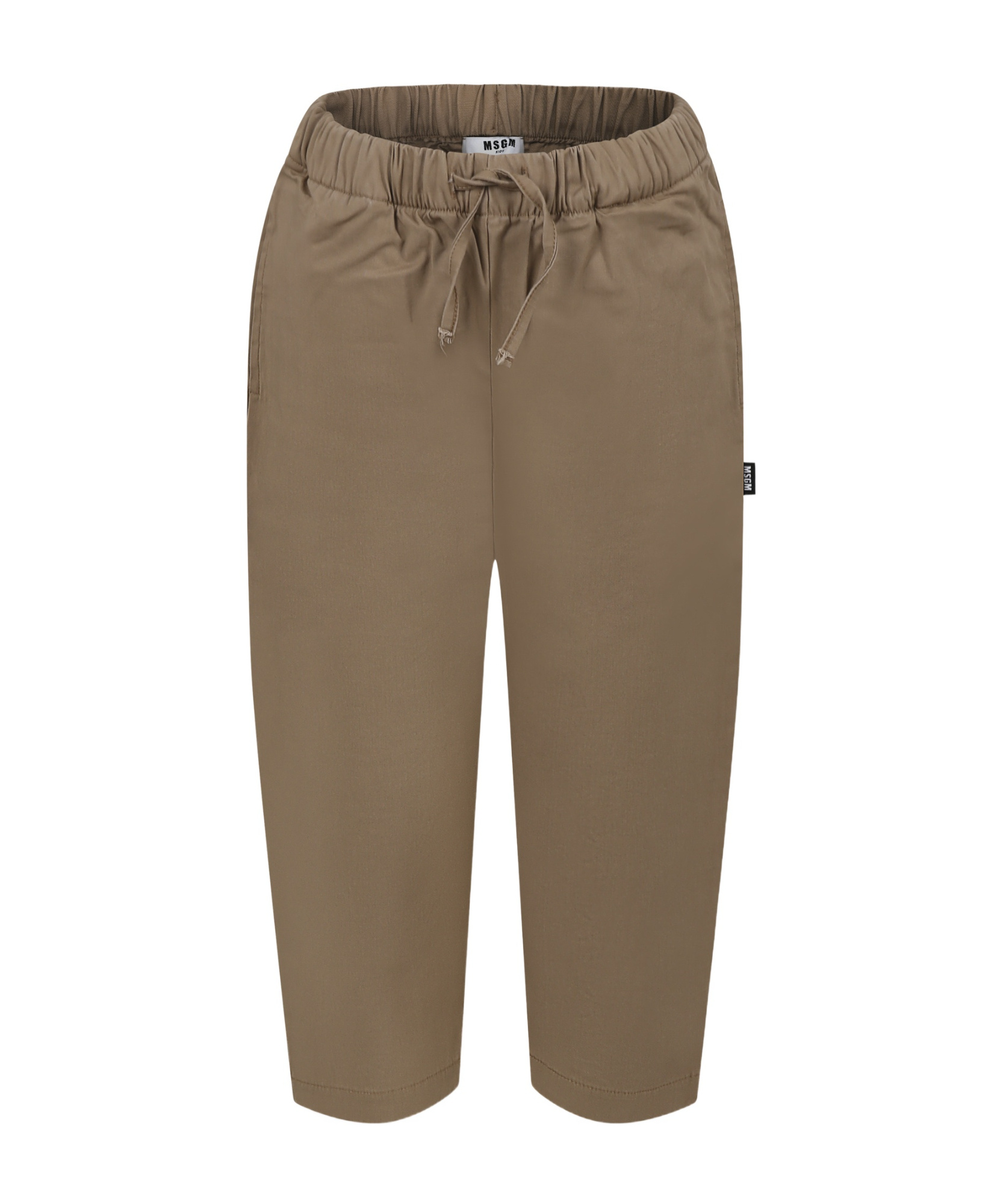 MSGM ELASTIC-WAIST CHINOS