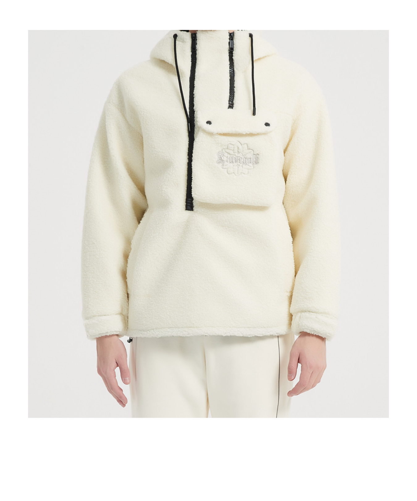 Liuregali Half-zip Jacket In White