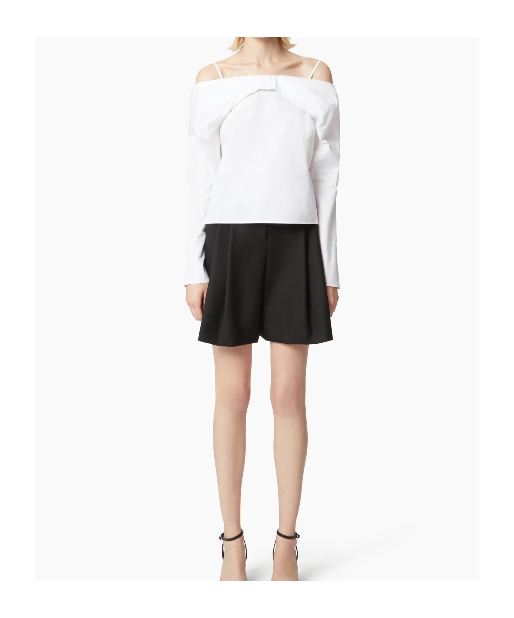 Nina Ricci Off Shoulder Blouse In White
