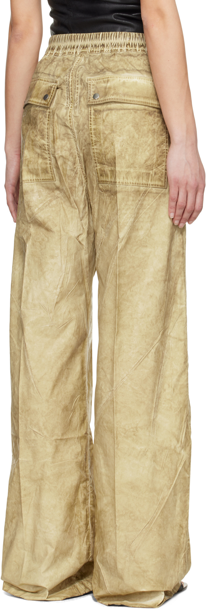 Rick Owens Drkshdw Beige Hollywood Geth Belas Lounge Pants In Nude