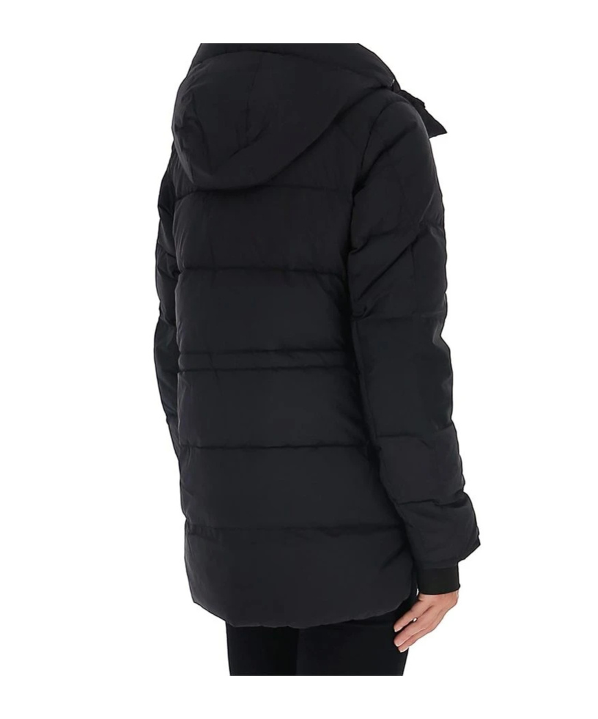 Canada Goose Alliston Feather-down Hooded Jacket In Black