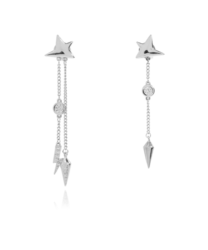 Zadig & Voltaire Zadig Voltaire Nova Earrings In Silver