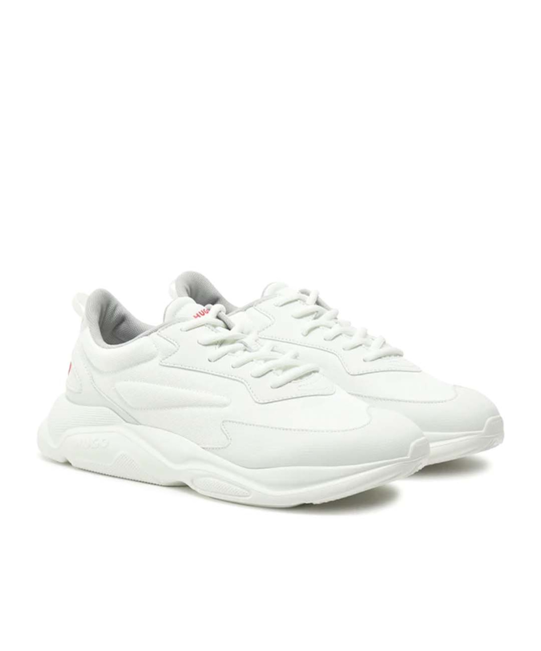 Hugo Boss Panelled Sneakers In White