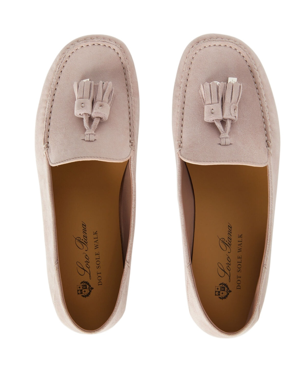 Loro Piana Round Head Business Dress Shoes In Pink