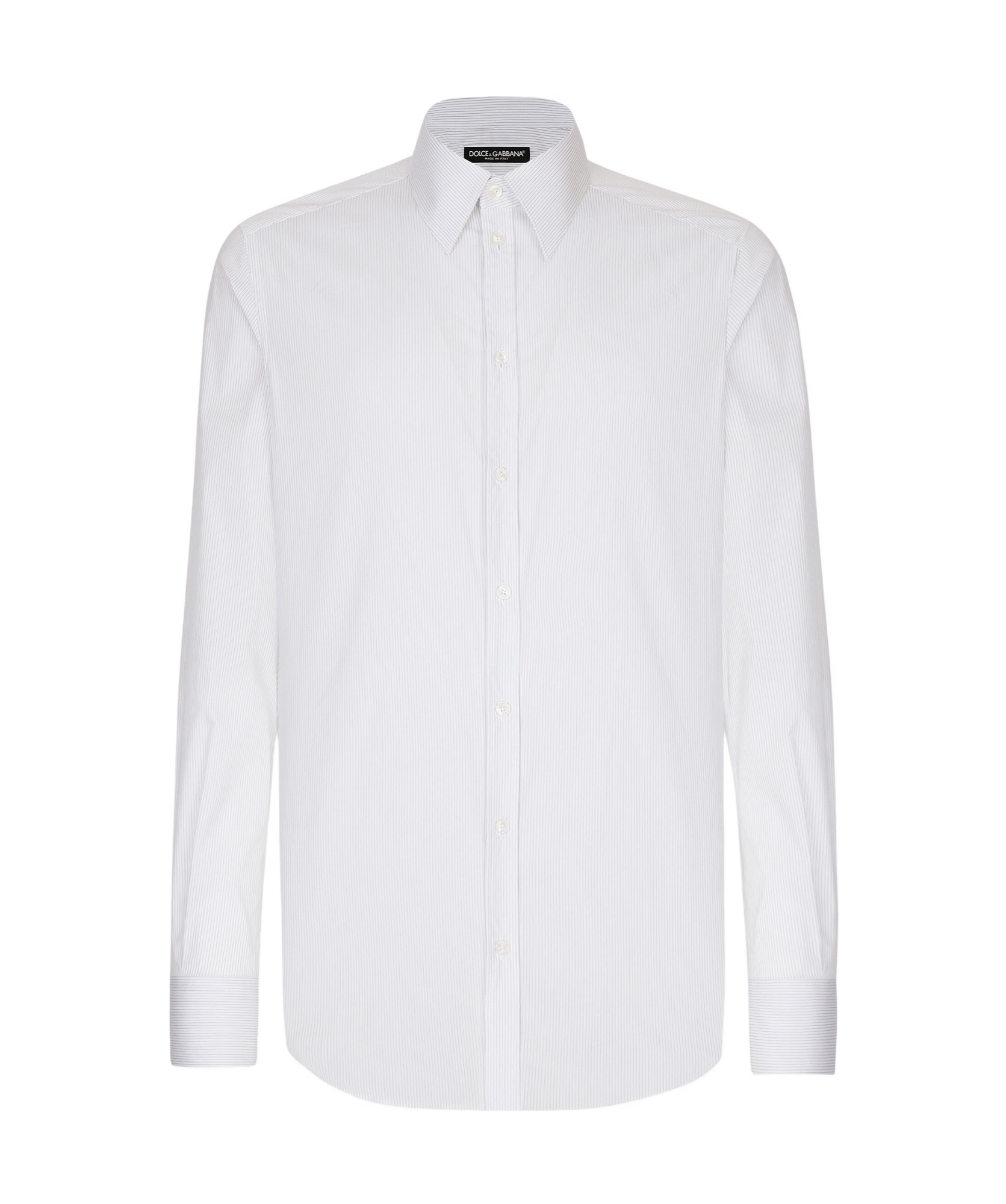 Dolce & Gabbana White Cotton Long Sleeves Formal Shirt In White