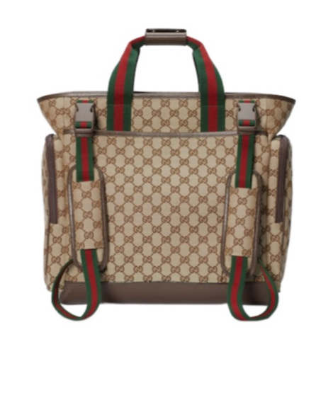 Gucci Gg-jacquard Changing Bag In Brown