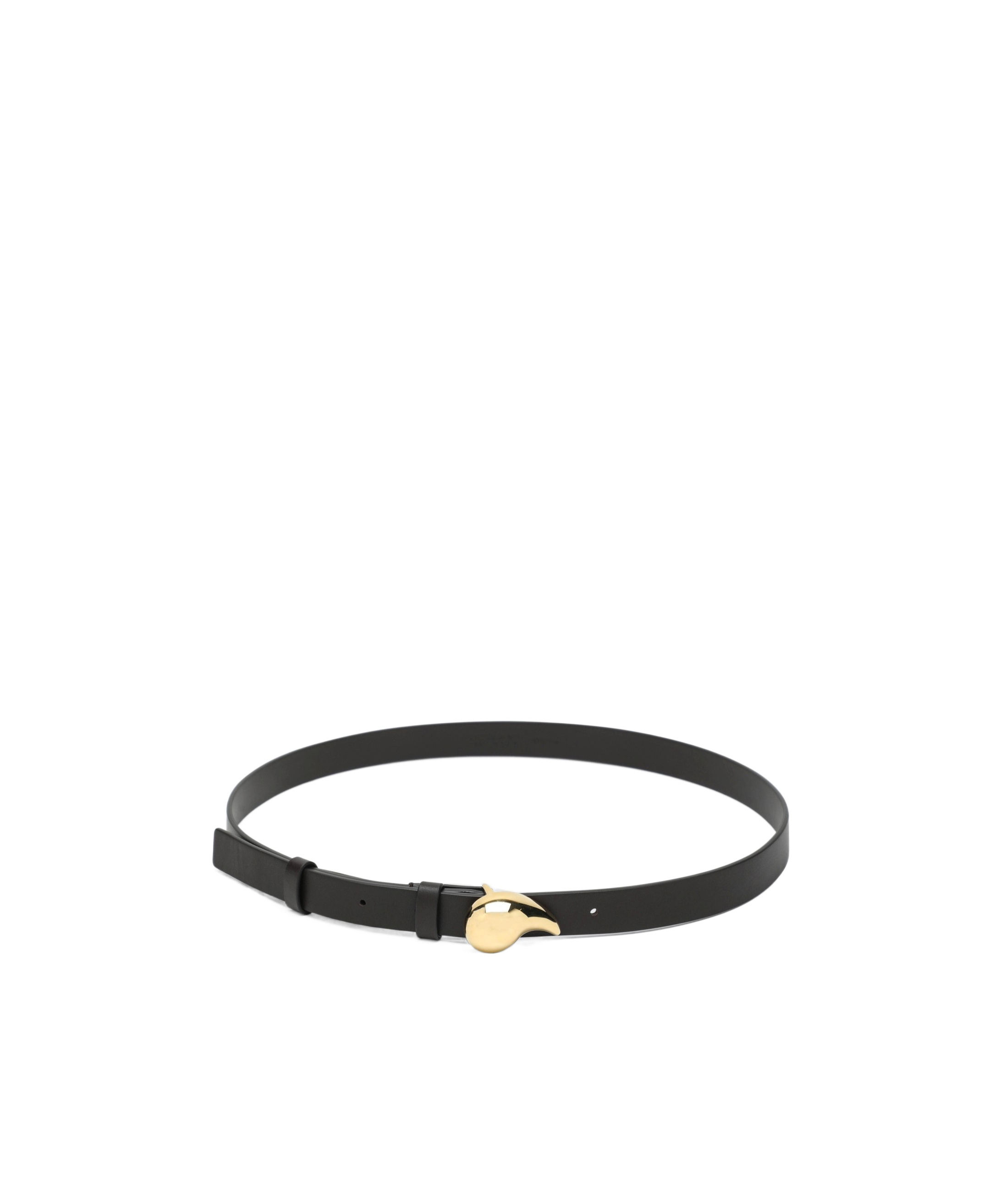 Bottega Veneta Drop Fondente Belt In Black