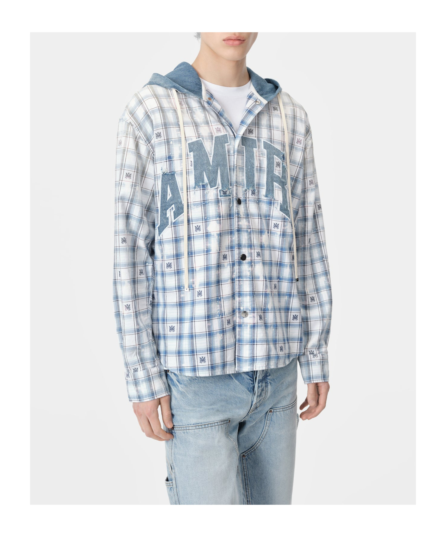 Amiri Logo-patch Shirt In White